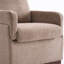 Fauteuil d'appoint rembourré à dossier plein avec base en bois massif Boucle-922997334