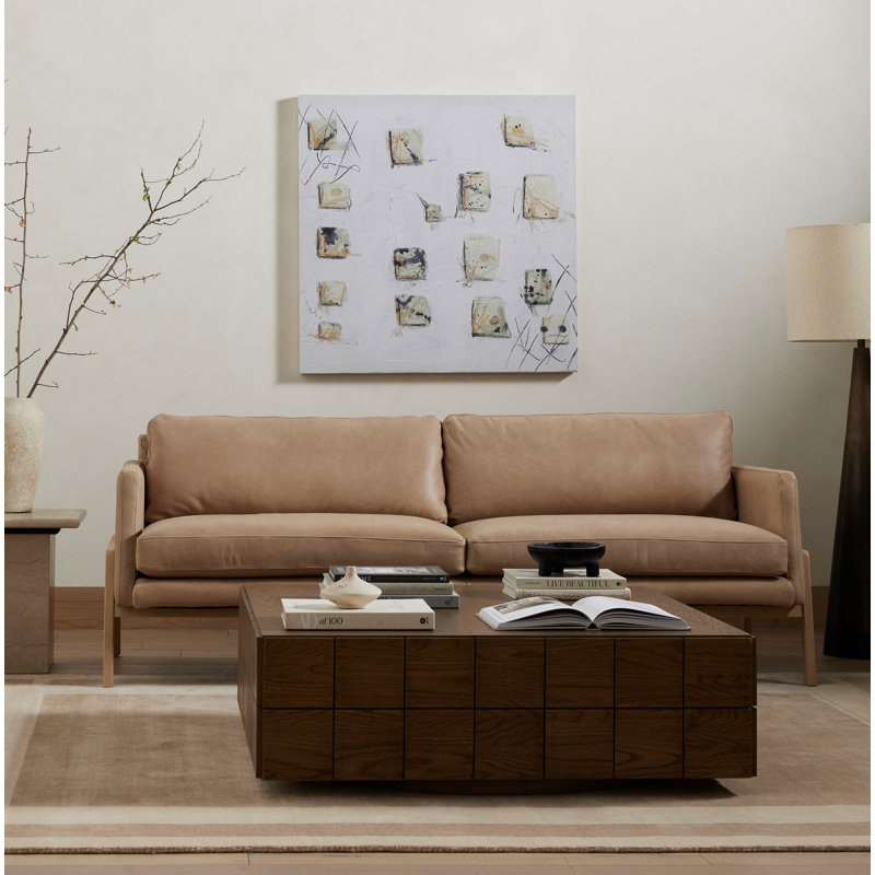Diana Sofa, Palermo Nude Genuine Leather, Beige