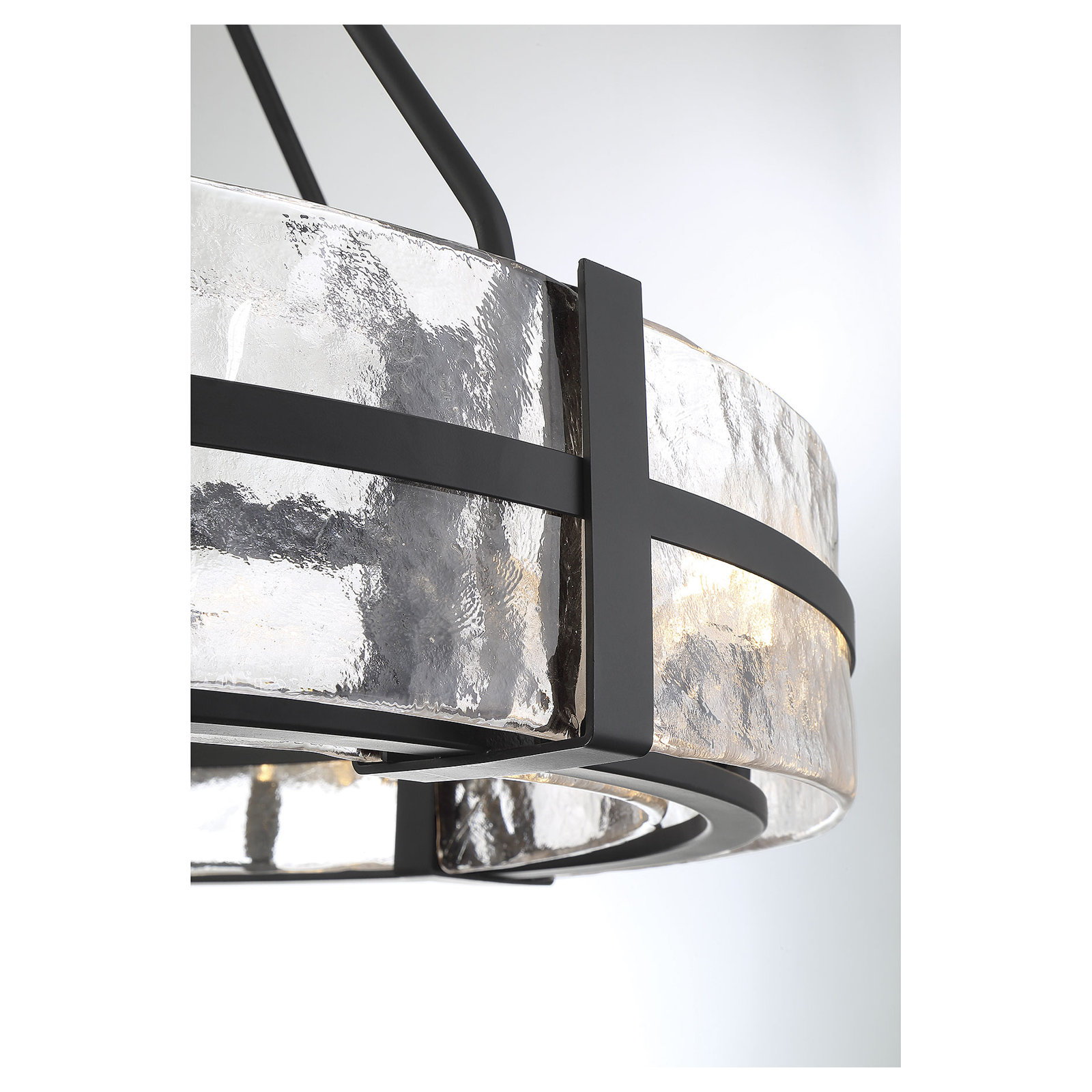Brisa Steel Dimmable Drum Chandelier, 12 Light Pendant