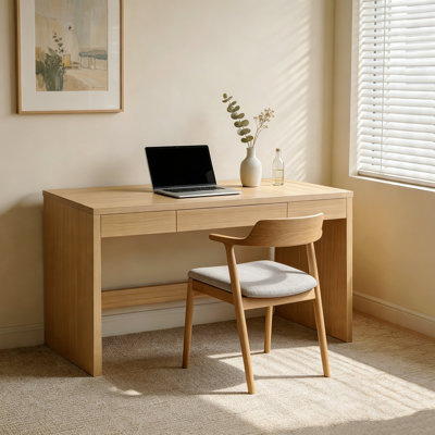 47" Farmhouse Computer/Writing Desk - Drawer - Wood