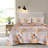 Patchwork Floral Reversible Quilt Set 100% Cotton 3 Piece Lightweight Comforter Bedding Set-1589458126-1586769035