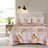 Patchwork Floral Reversible Quilt Set 100% Cotton 3 Piece Lightweight Comforter Bedding Set-1589458127-1586769035
