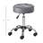 Swivel Upholstered Adjustable Height Counter Stool with Metal Frame-1356775959