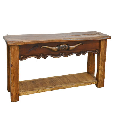 Compact Solid Wood Console Table