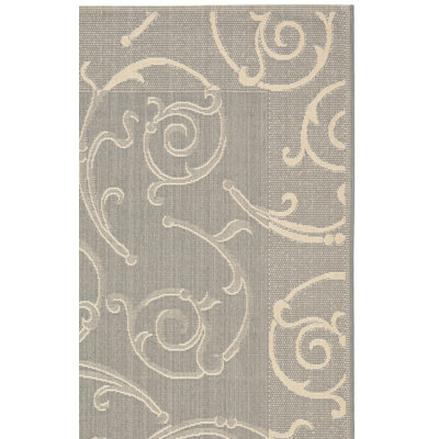 Tapis gris intérieur / extérieur Mullen