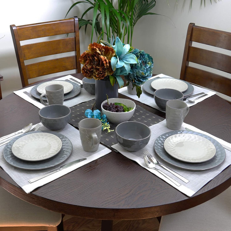 Tarrago Piece Stoneware Dinnerware Set - Service for 4