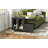 Mobile End Table With Lockable Wheels, Cream Style Side Table With Storage Drawer, 11.8Inch Narrow Nightstand With Multi-Layer Storage-483668040