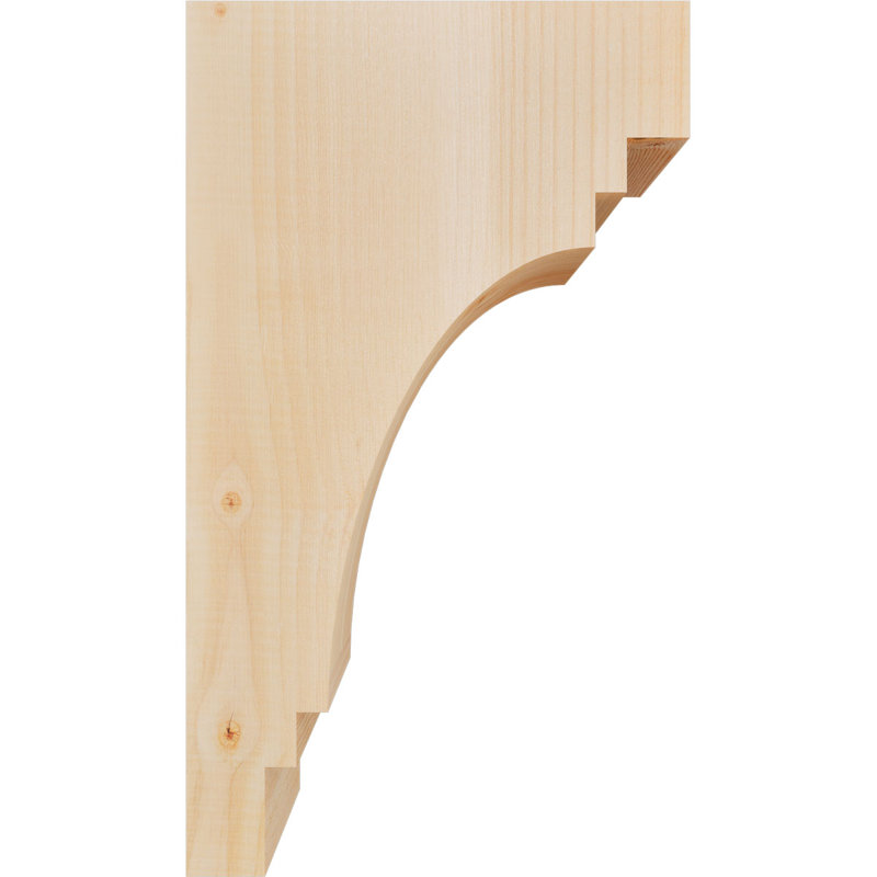 Corbeau Pescadero, H 20 po x l 5,5 po x P 12 po, Sapin de Douglas, Lisse