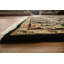 Tapis carré noir et vert exquis 6 pi x 6 pi