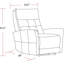 Fauteuil inclinable électrique en cuir véritable Kondzha-2025525295
