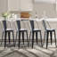 Tabouret de comptoir pivotant en bois massif Berthiaume-633029143-633029142