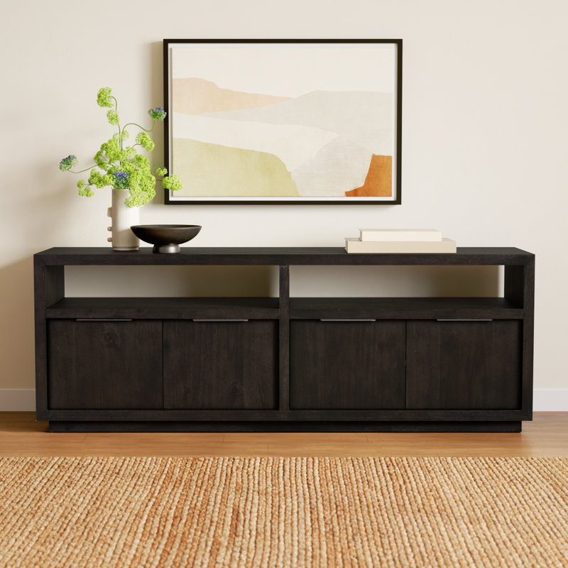 Eloise Unfinished TV Stand for TVs up to 85", Basalt Gray