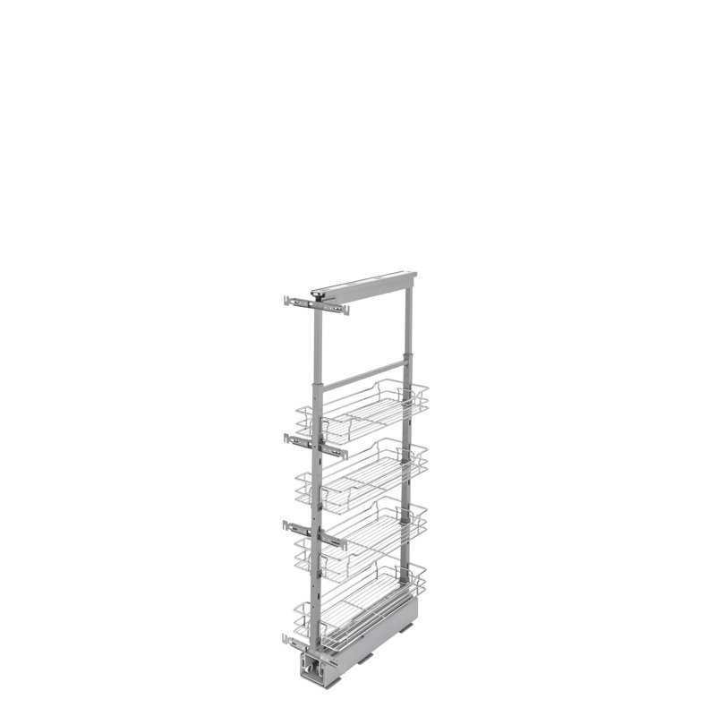 Rev-A-Shelf Adjustable Pantry System for Tall Pantry Cabinets, 43.41" H x 11.57" W x 21.72" D