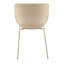 Fauteuil empilable d'extérieur Allenhurst de couleur beige-257146091