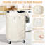 Metal Rolling Laundry Basket with Handles