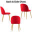 Chaise d'appoint empilable en velours-487625680