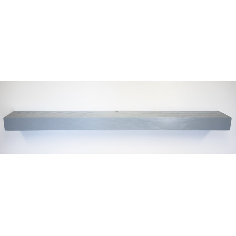 Baxlee Oak Floating Shelf, Gray, 3" H x 37" W x 8" D