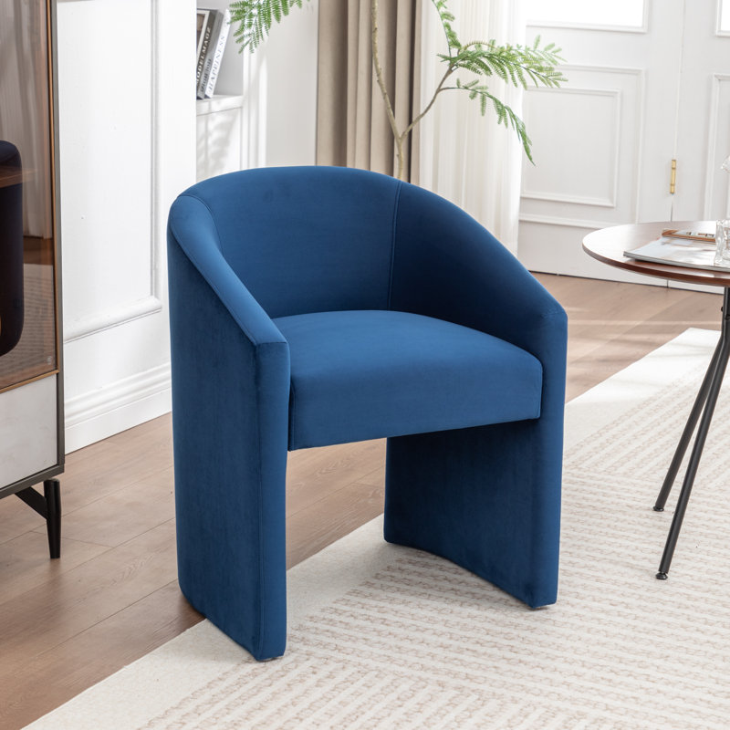 Halley Velvet Upholstered Dining Chair, Marine
