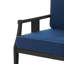 Chaise longue d'extérieur en bois de teck l 27,1 po avec coussin Louque-651251285-651570811