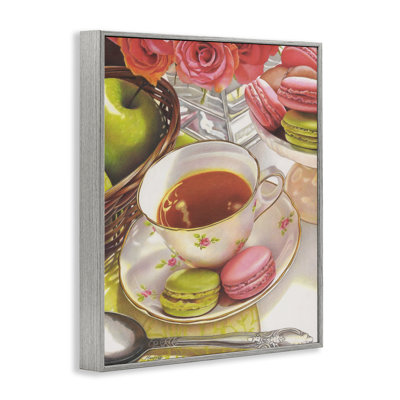 Tea with Macarons Art by Mardell Schuster