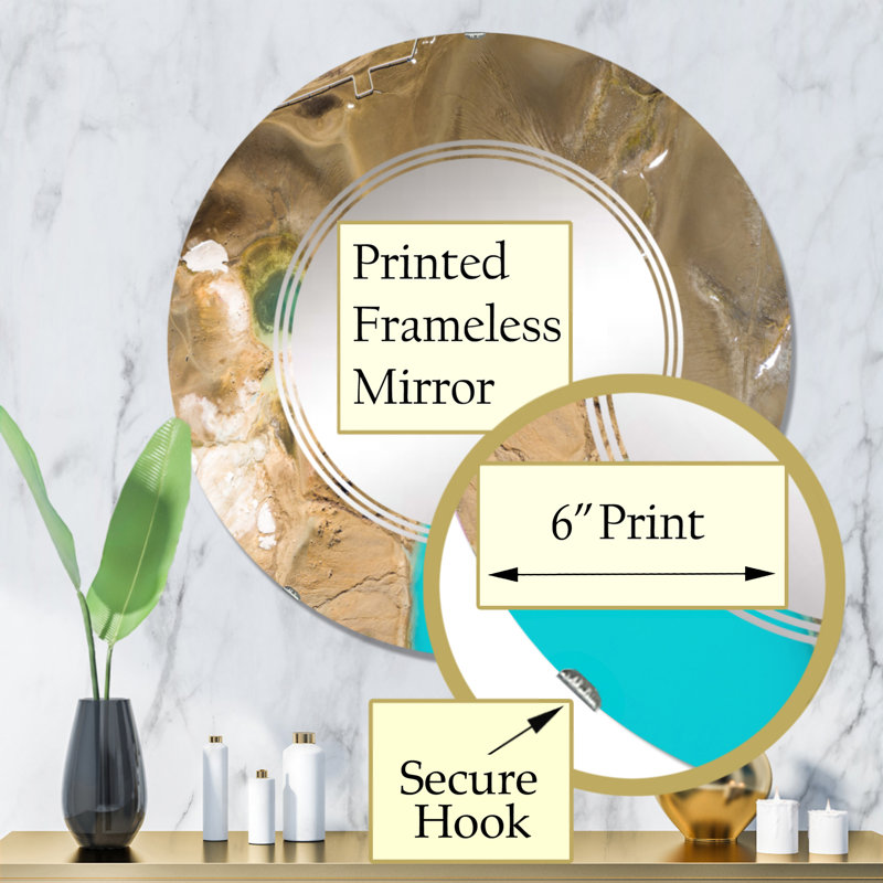 Miroir de salle de bain sans cadre, 32 po x 32 po