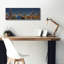  «Chicago Nighttime Skyline 2» par Epic Portfolio, art mural sur toile, 36 po x 12 po