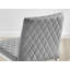 Milton Luxury Breakfast Bar Stool in Quilted Design Velvet Silver Leg - Modern Chic Kitchen-882615747