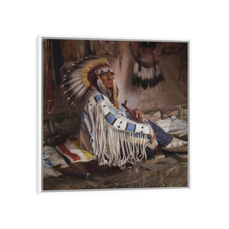 « Habitat » par David Edward Kucera, reproduction d’art, H 37 po x l 37 po x P 1,5 po, Toile blanche encadrée, Pas de tapis