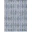 Tapis extérieur lavable antidérapant bleu denim 3 pi x 5 pi