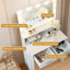 Bureau de coiffeuse avec miroir et lumières pour la chambre à coucher
