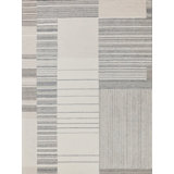 Exquisite Rugs Castine Handmade Hand-Tufted New Zealand Wool On Canvas Silver/Ivory Area Rug