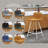 Voshon Leather 41” Counter Height Bar Stool With Stainless Steel Legs-1763157264
