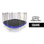 Trampoline d'extérieur carré 14 pi avec enclos Skywalker Trampolines - bleu