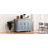 Large Embossed Textured Wheeled Kitchen Storage Island Cart with Rubber Wood Foldable Drop Leaf, Four Closed Storage Doors and Three Drawers, Four Stable Rolling Casters for Kitchen & Dining Room Storage Organization-2142097848