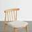 Spindle Back Dining Chair with Upholstered Cushion Seat-1053491520