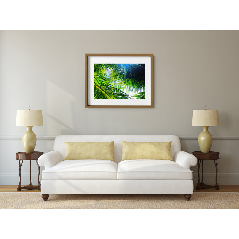 Light Breeze Print by Joseph Regan, 26" H x 36" W x 0.75" D, Walnut