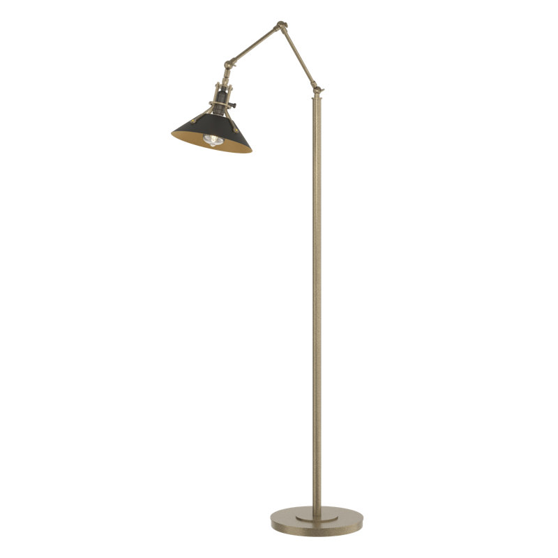 Henry 60.8" Task Floor Lamp, Soft Gold, Black
