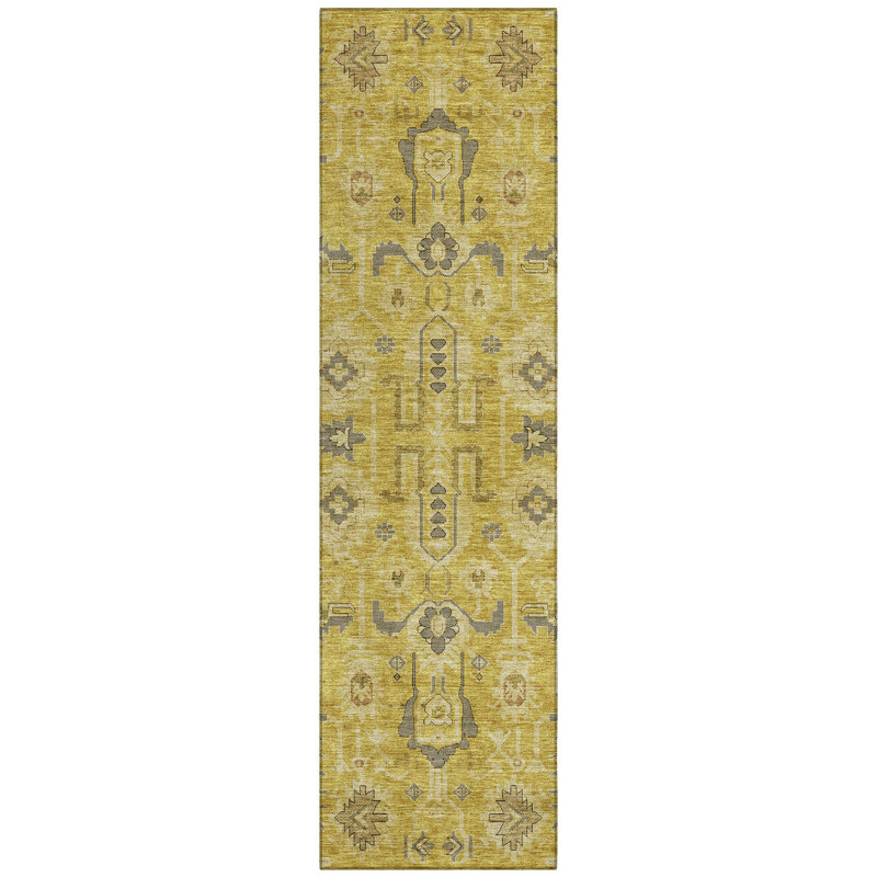 Killingly Washable Oriental Indoor / Outdoor Rug, Runner 2'3" x 7'6"