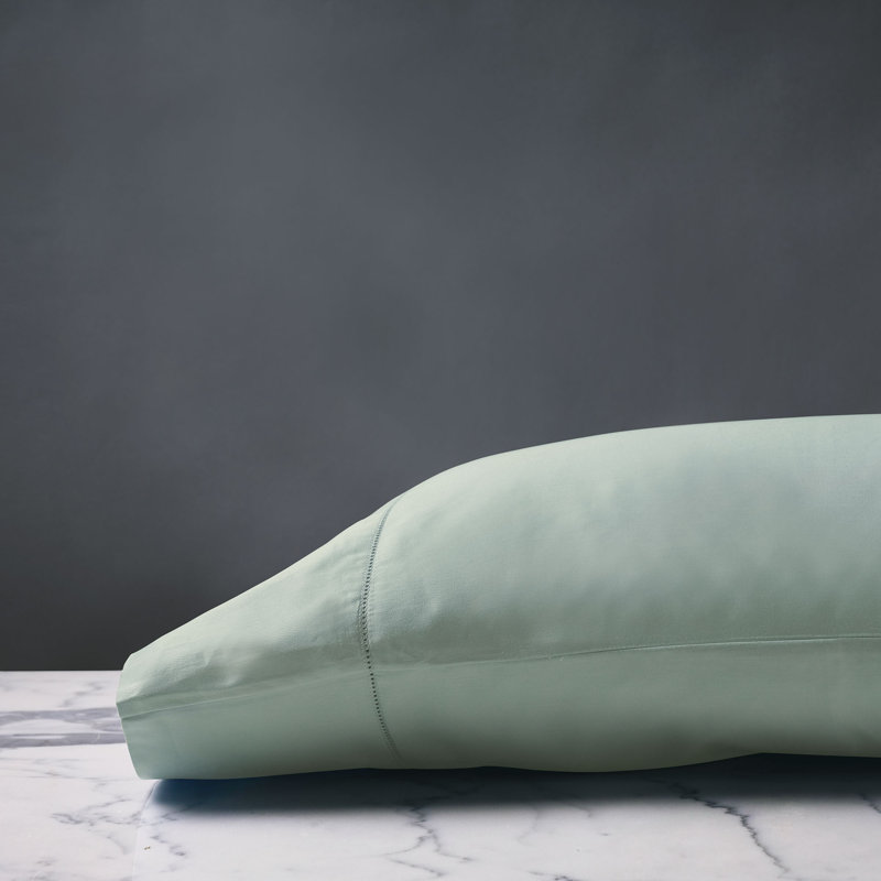 Deluca Egyptian Cotton Sateen, Standard Pillowcase, Sea