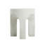 Table d'appoint ronde extérieure, table de chevet, blanc antique