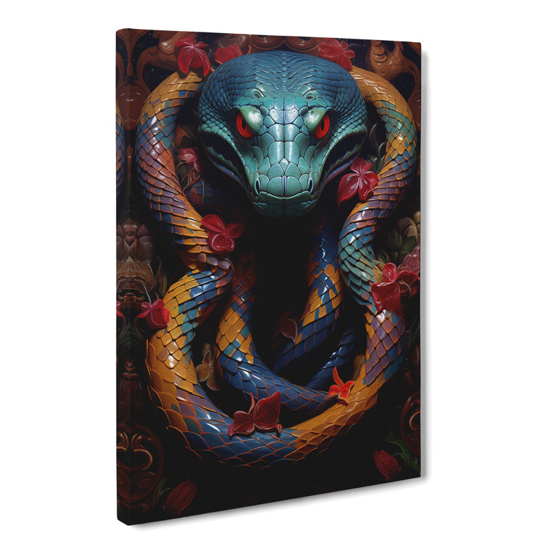 Snake Informel - Wrapped Canvas, 76cm H x 50cm W x 3cm D