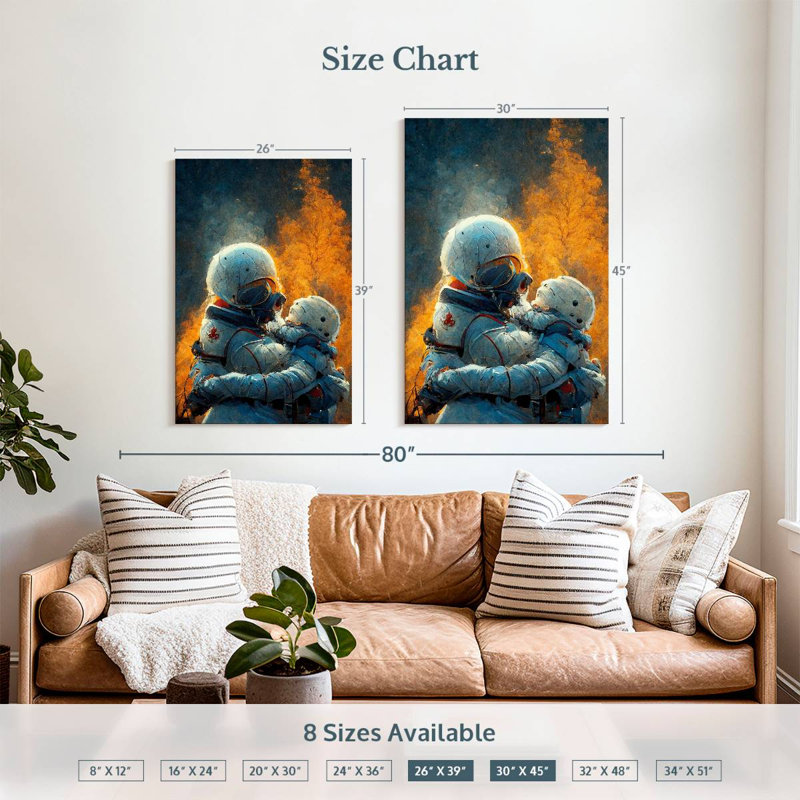 Oberle True Love Means Never Abandoning Someone, 39" H x 26" W