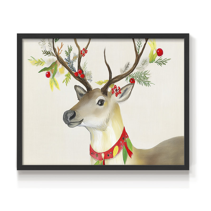Chirstmas Art-XLIX -Framed Print - Restickable, H 8 po x l 10 po, Noir, noir, noir, noir