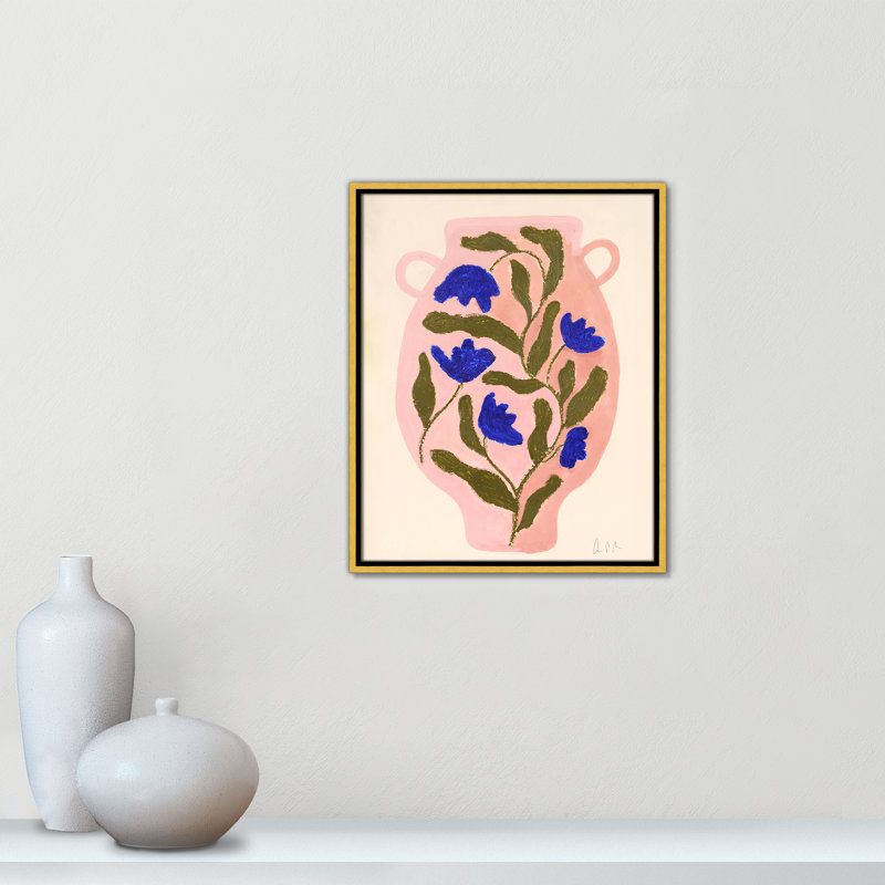 Impression de vase Colette n ° 01 par Camilla Bergqvist, H 21,5 po x l 17,5 po, Doré