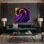 Gradient Abstract 88, impression sur toile mauve-1965204625