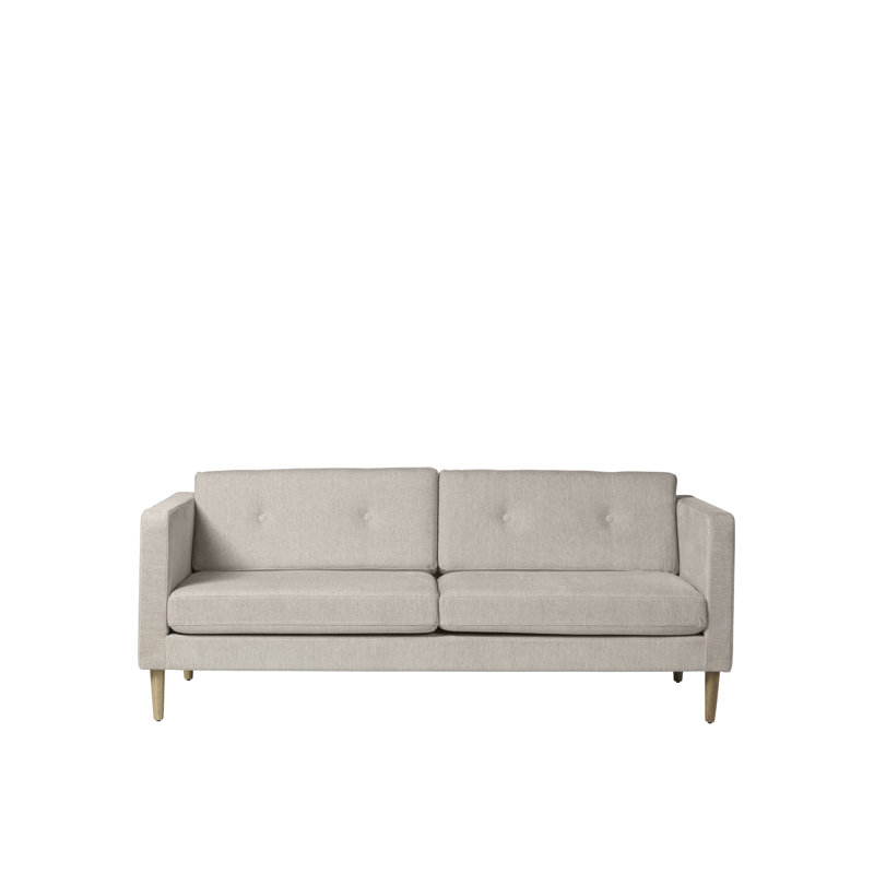 Firhoj Sofa, 32.28" H x 77.95" W x 34.65" D, Beige Cotton Blend