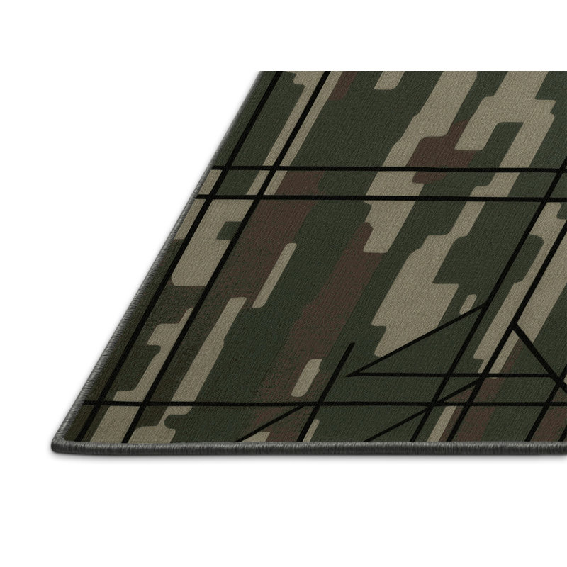 Warden Line Rug, Square 4'