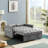 55'' Velvet Convertible Loveseat Sleeper Sofa with Adjustable Backrest, Pull-Out Bed and Pillows-98055980