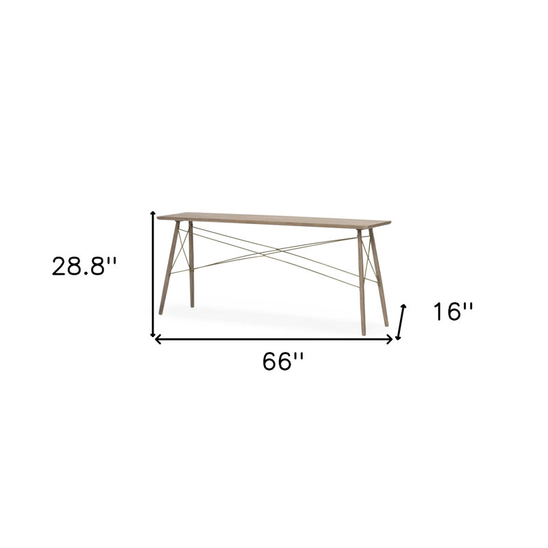 Tomlin 66'' Solid Wood Console Table