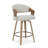 Mid-Century Modern Swivel Counter Stool With Bentwood Frame-1248066060